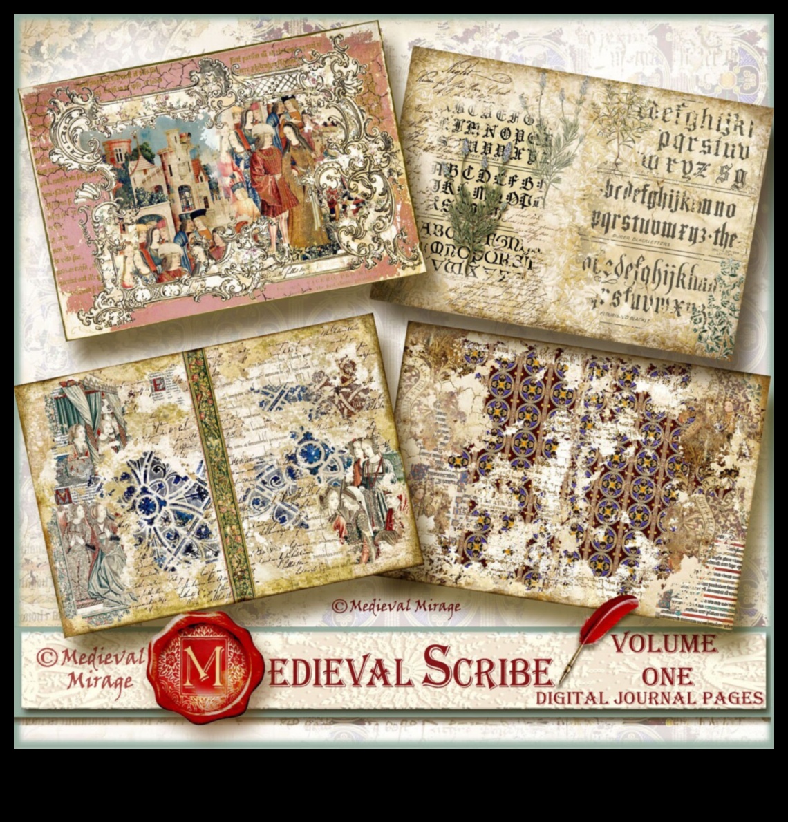 כתב יד מימי הביניים, חגיגה חזותית של טקסט ותמונה 3 שילובי כתבי יד מימי הביניים: הרמוניזציה של טקסט ותמונה