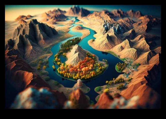 עולם של נופים מגוונים 4 אופקים מגוונים: תצוגה של הנופים המגוונים של כדור הארץ בכל פריים